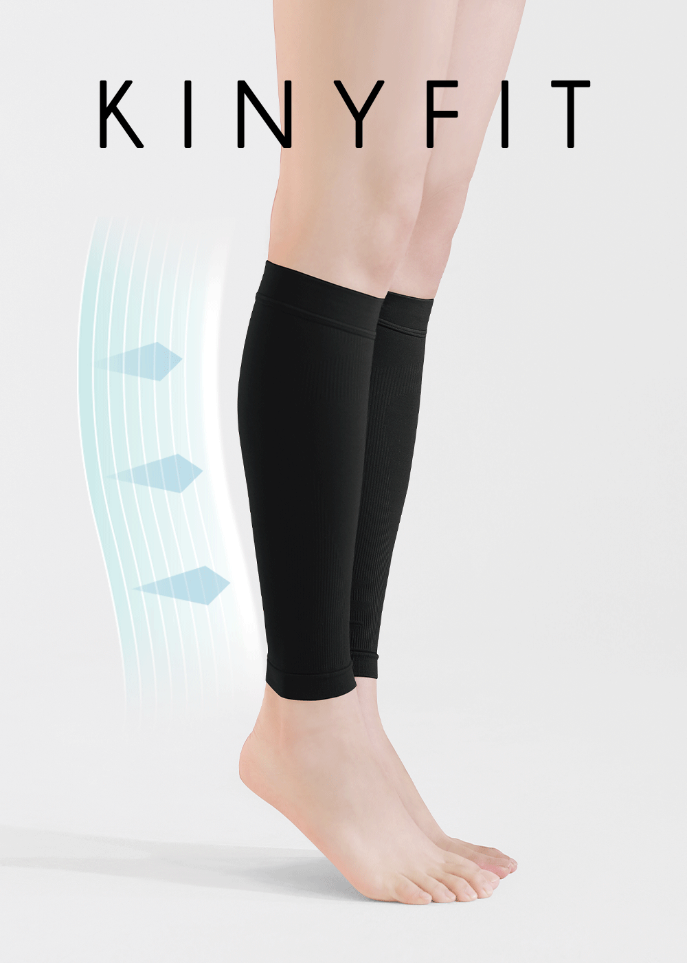 [Produced by Kinney] Kinney Fit Calf Pressure Stockings Black